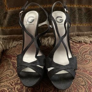Like New sparkly Guess Wedges